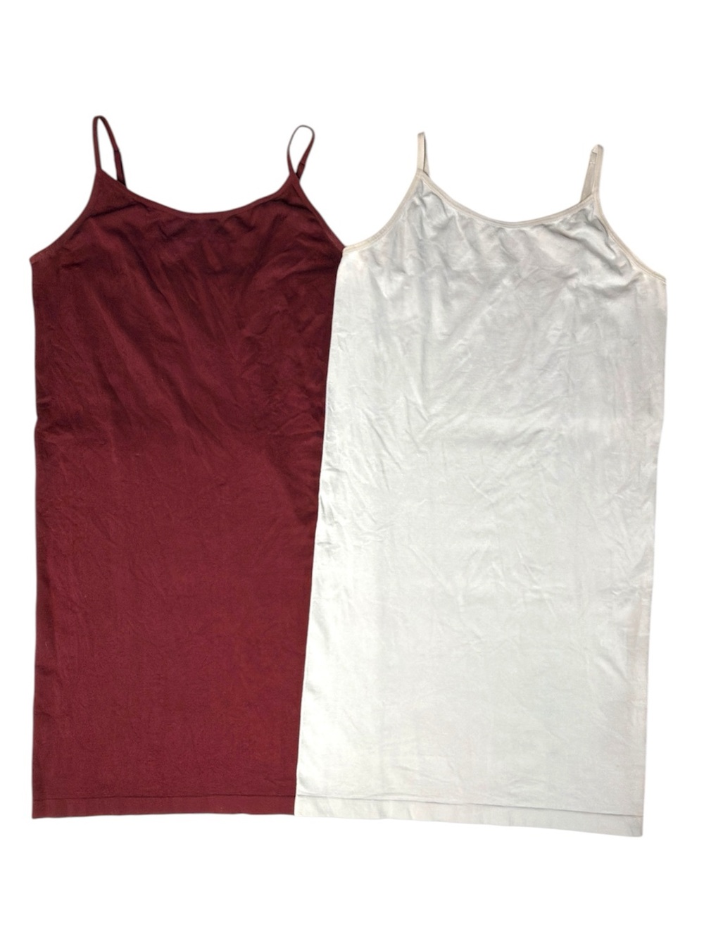Bundle of 2 Zenana Outfitters cami chemise/slipdress Women’s size L/XL | ab8